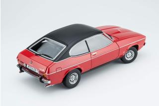 Ford Capri II Ghia 3.0 (1974 - 1977)  - spanisch red with vinyl top black Touring Modelcars 1:18 Metallmodell  - Türen, Motorhaube und Kofferraum zu öffnen!